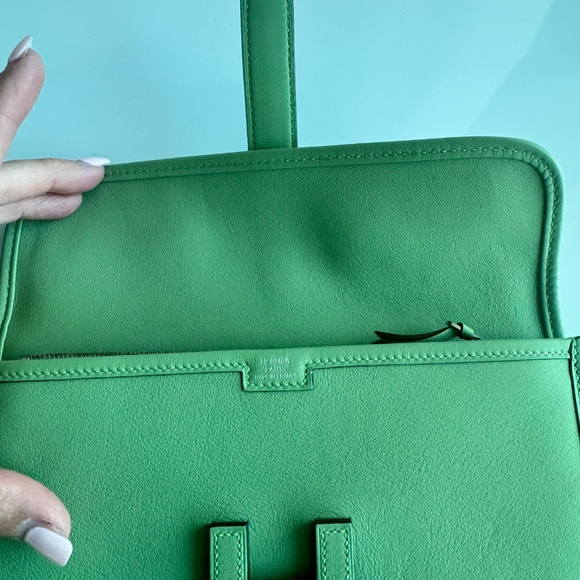 Hermes Jige Duo Clutch Swift Green - Picture 6 of 7
